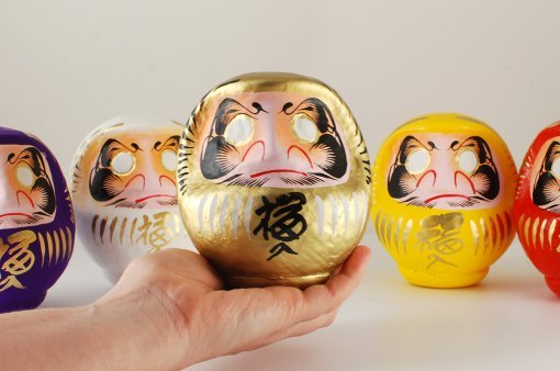 Daruma gold, 11 cm